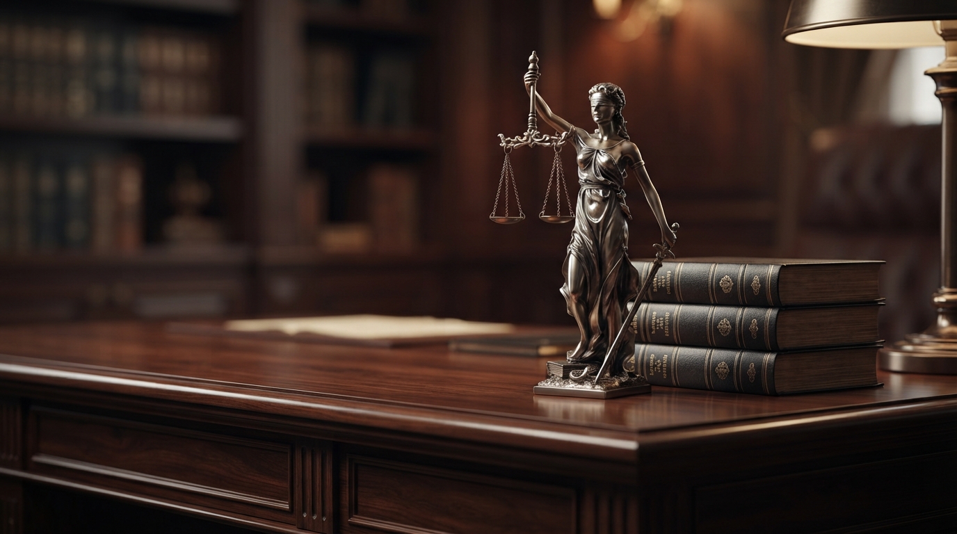 Balanza de la justicia y escritura pública notarial